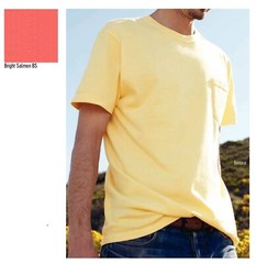 Comfort Colors pocket tees 6030 Bright Salmon Size M