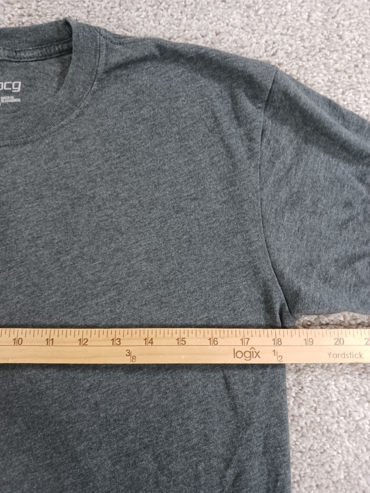 BCG Small Mens Short Sleeve T-Shirt Gray Cotton Blend Crew Neck gallery