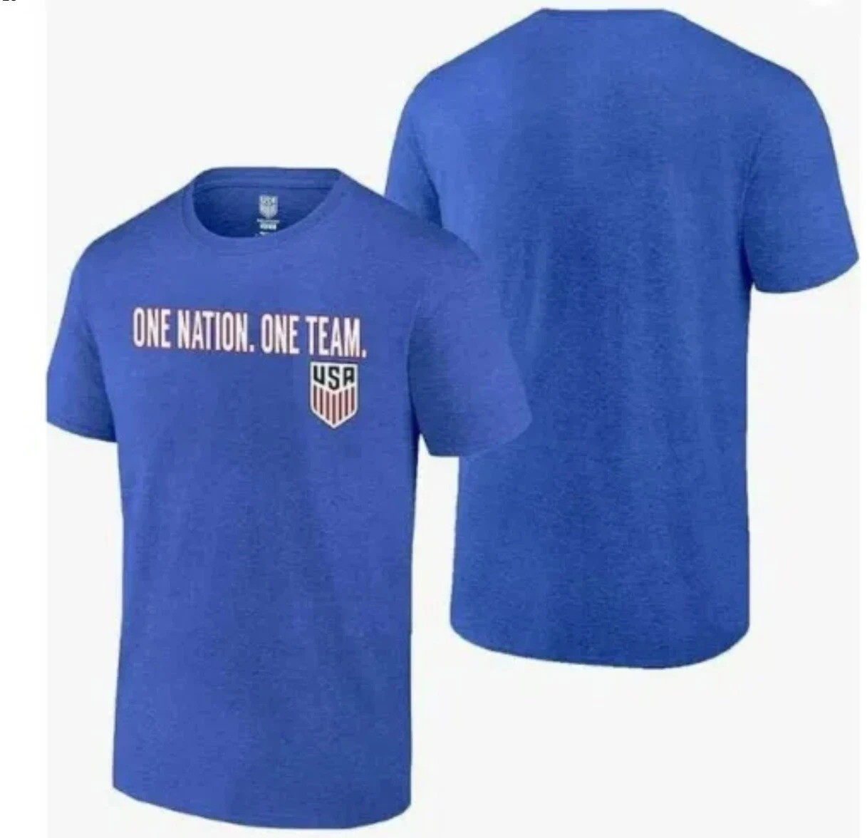 Team USA One Nation One Team T-Shirt Blue Sizes SOCCER SHIRT NEW WITH TAGS gallery