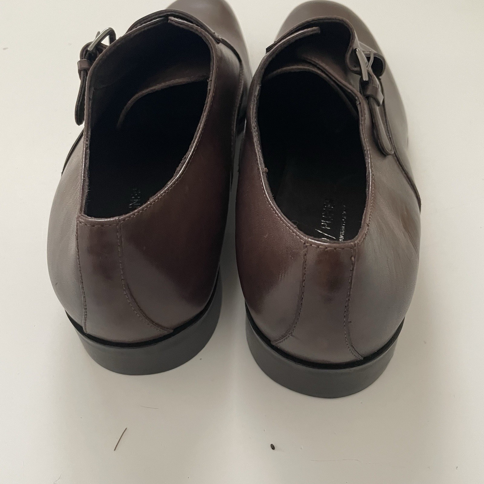 Donald J Pliner Men Sergio-TK Monk Strap Shoes 15M Expresso Brown Italian New gallery