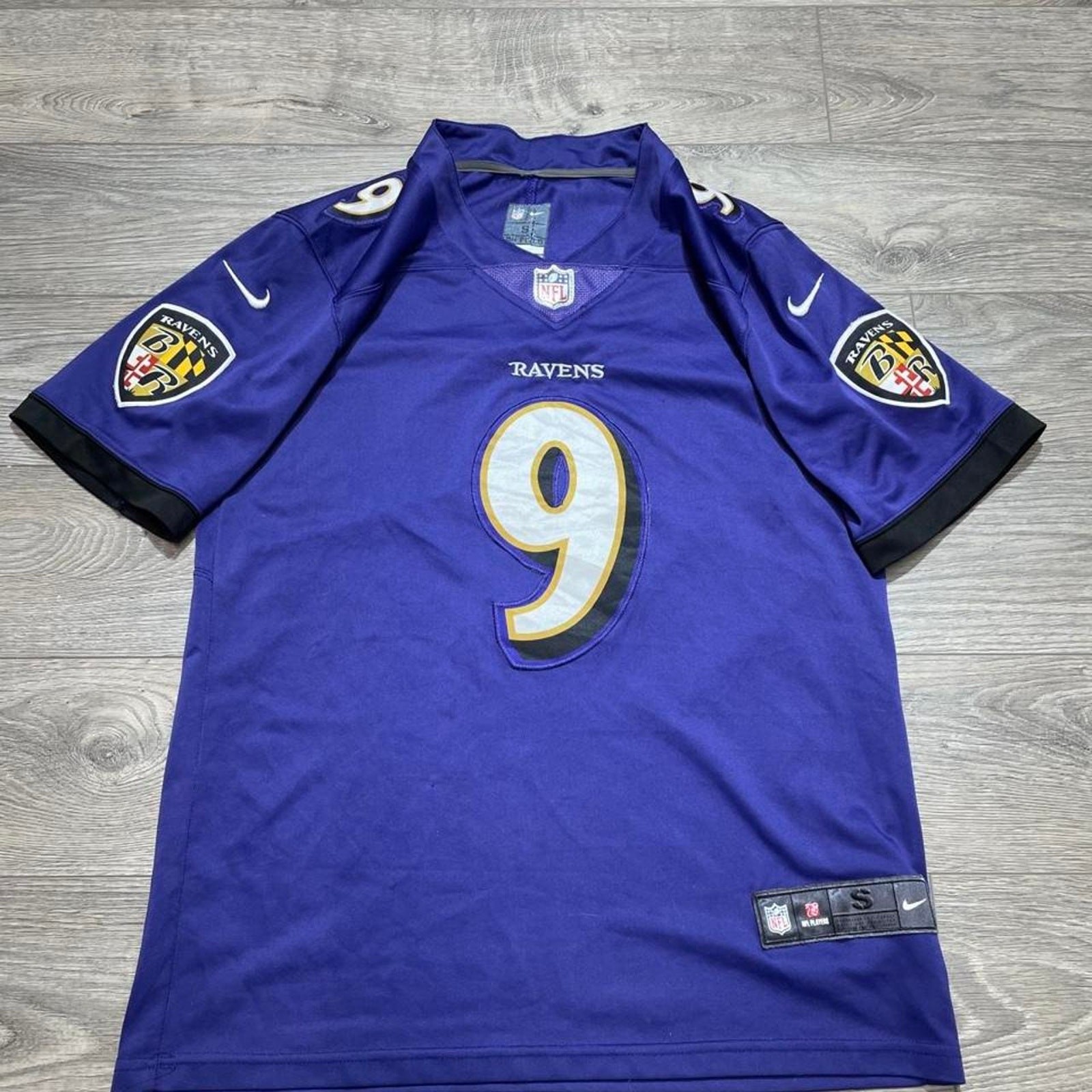 Nike Baltimore Ravens Justin Tucker Jersey Purple Small NFL Football On Field S gallery