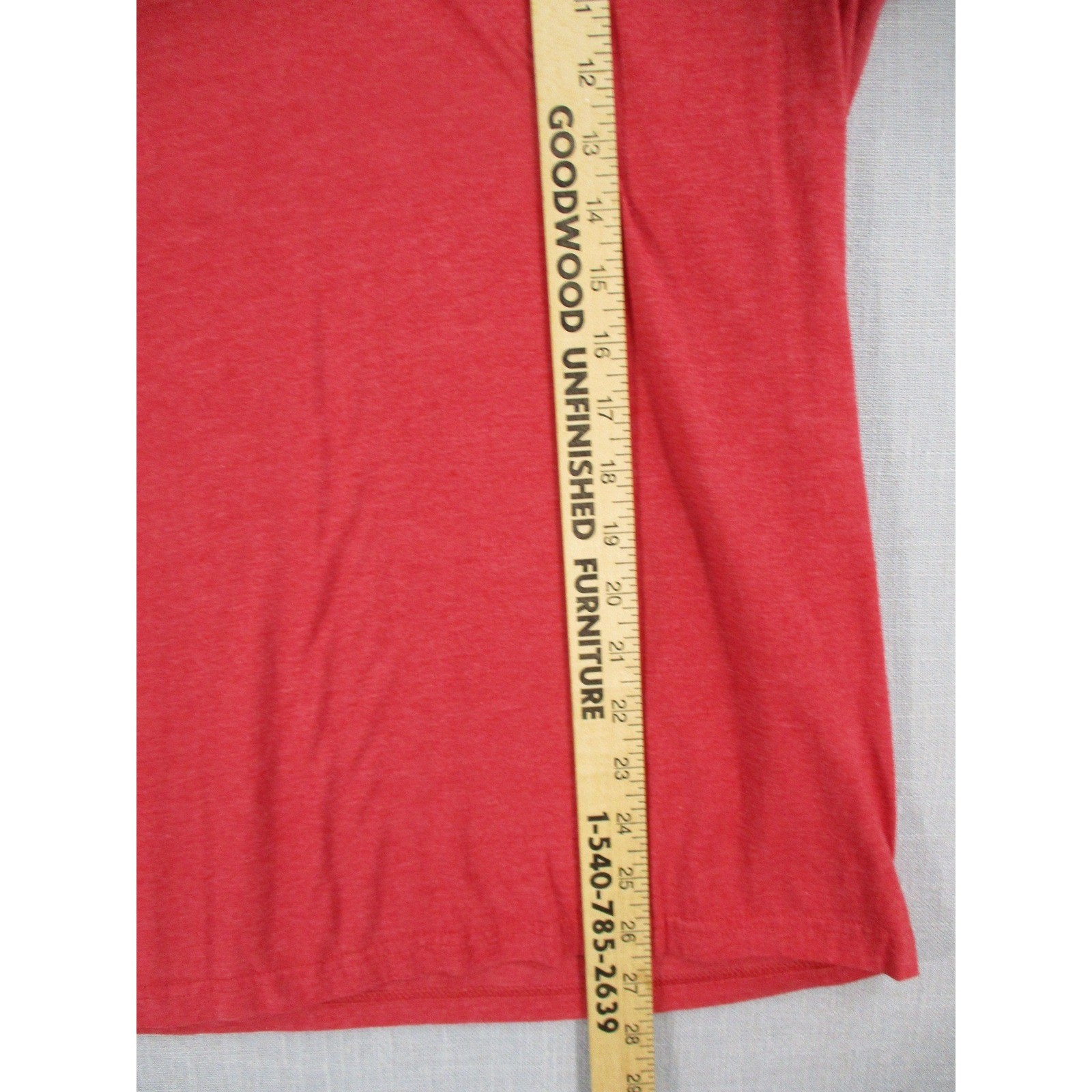 ONeill Mens Modern Fit Short Sleeve T-Shirt Red Heathered Logo Graphic Small gallery