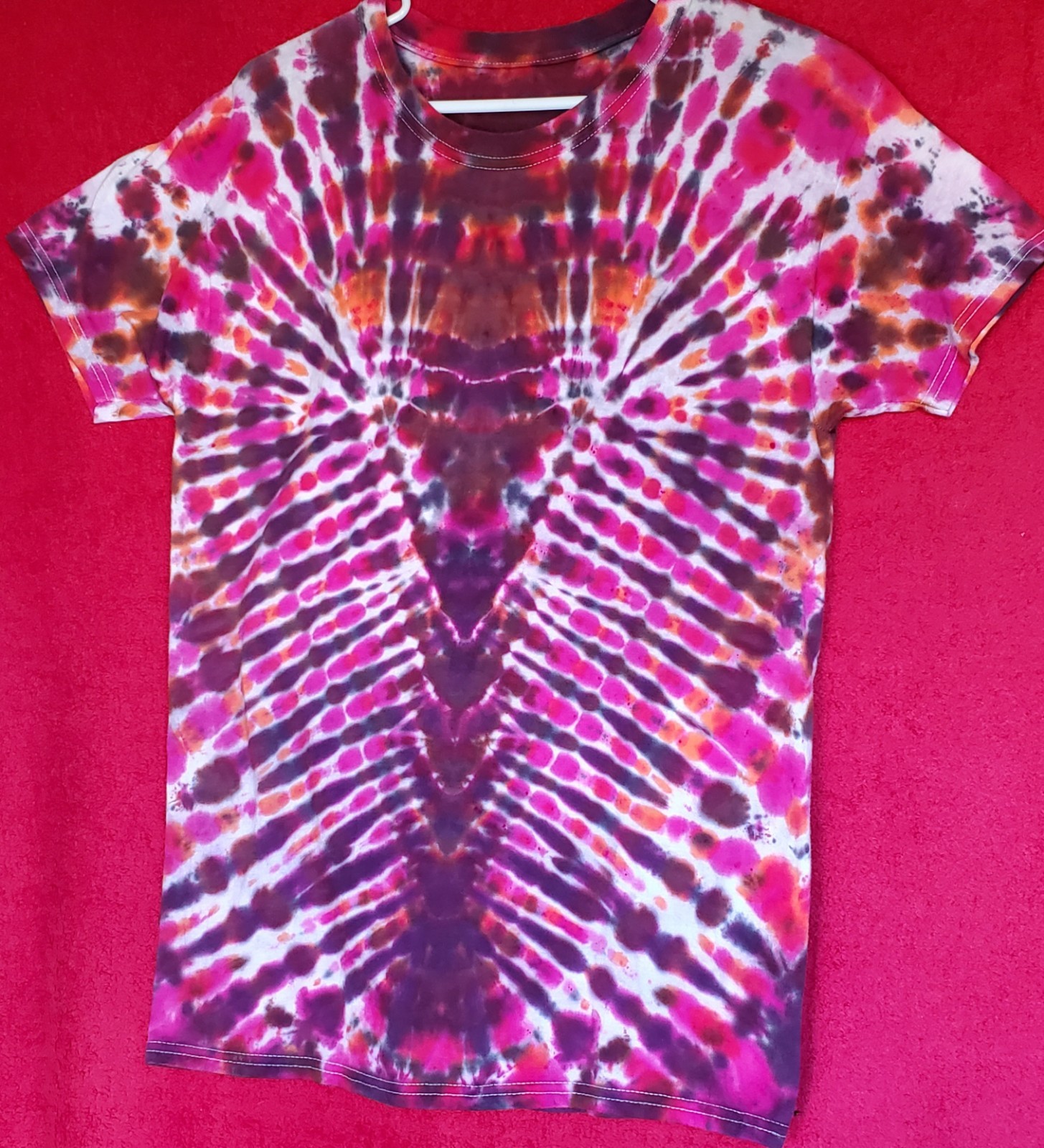 HANES SIZE MEDIUM 100% Cotton Tye Dyed Shirt Pre-washed WON'T FADE VERY SOFT gallery