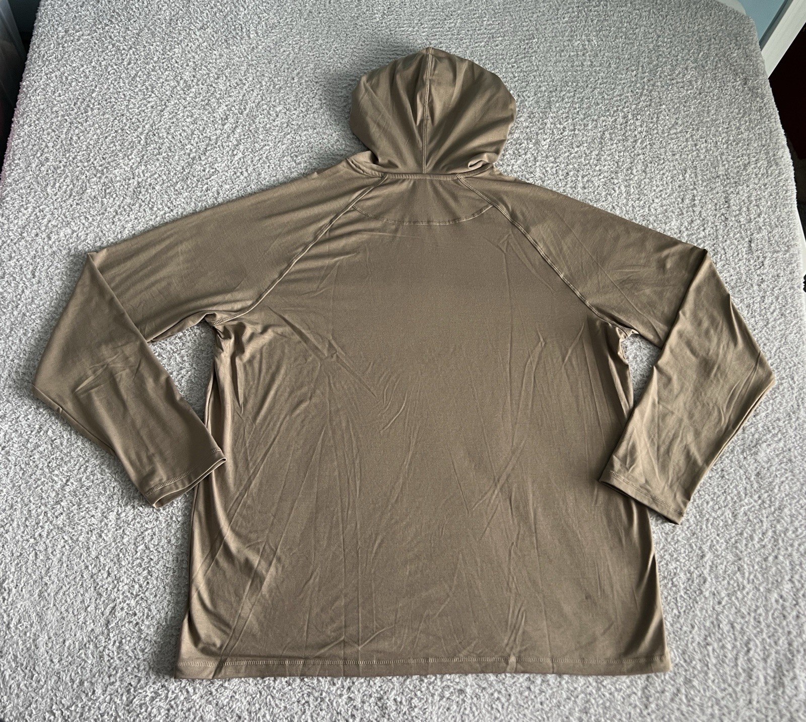 Habit Hooded Shirt Men’s Large Brown Hooded Performance Wicking Stretch Bamboo gallery