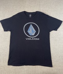 Volcom Logo Black Short Sleeve Graphic T-Shirt Men’s Size Large Logo Stone