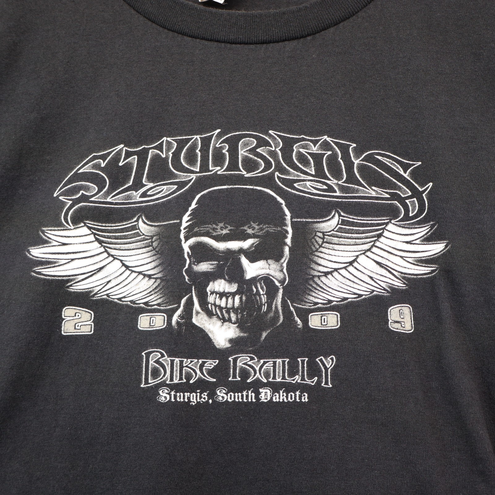 Sturgis Shirt 3XL Motorcycle Bike Rally Big Skeleton Y2K Biker GUC 2009 gallery