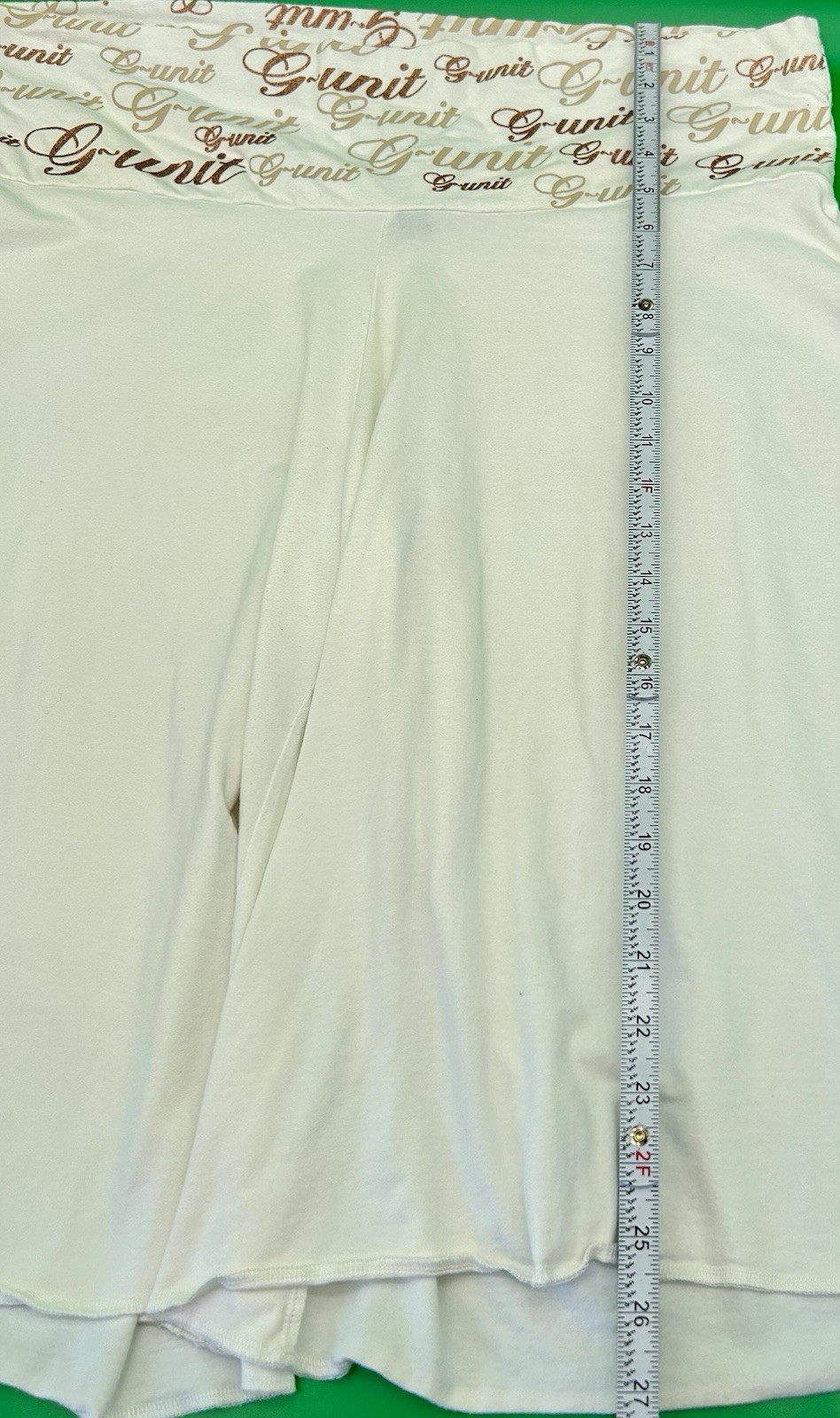 VTG hip-hop skater vibes-Unit Bermuda Shorts High Rise Logo Waistband Stretch XL gallery