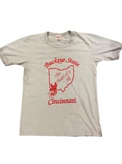 Vintage Rare Single Stitch H. Wolf & Sons Graphic T-shirt Cincinnati 90s Retro