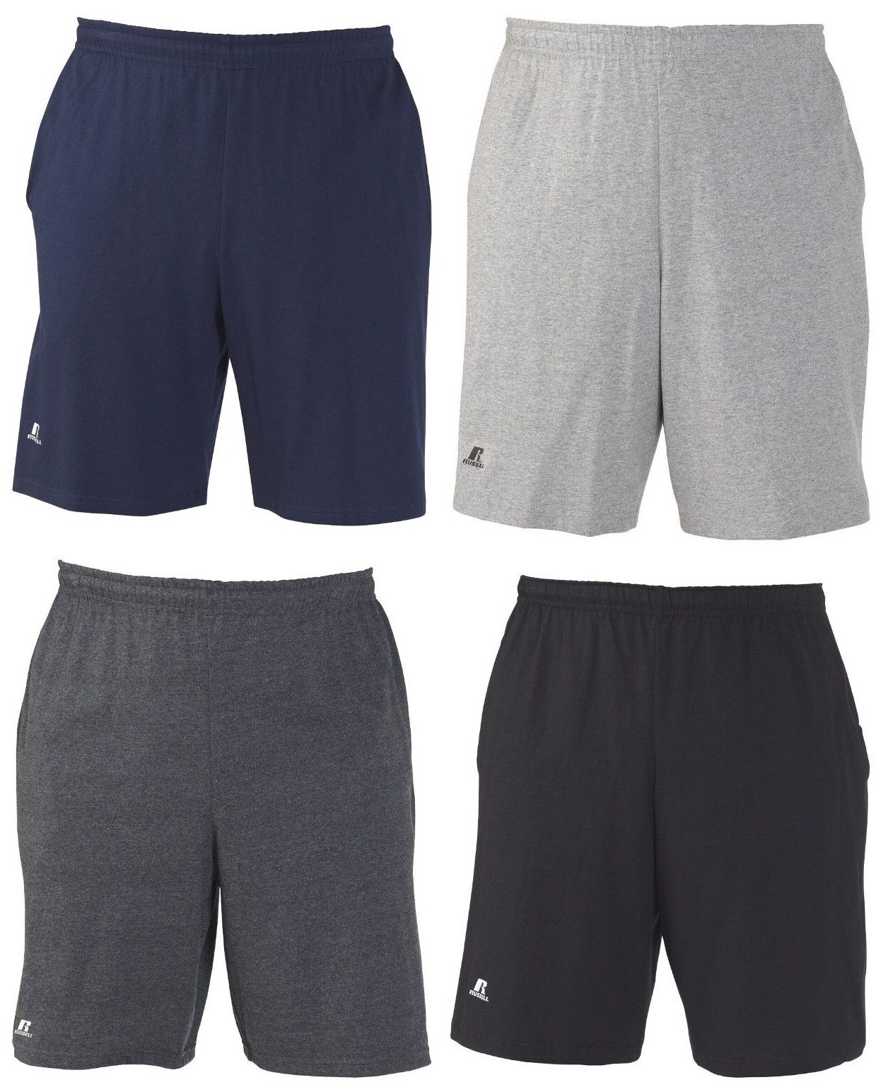 Russell Athletic Men's Cotton Performance Baseline Short with Pockets gallery