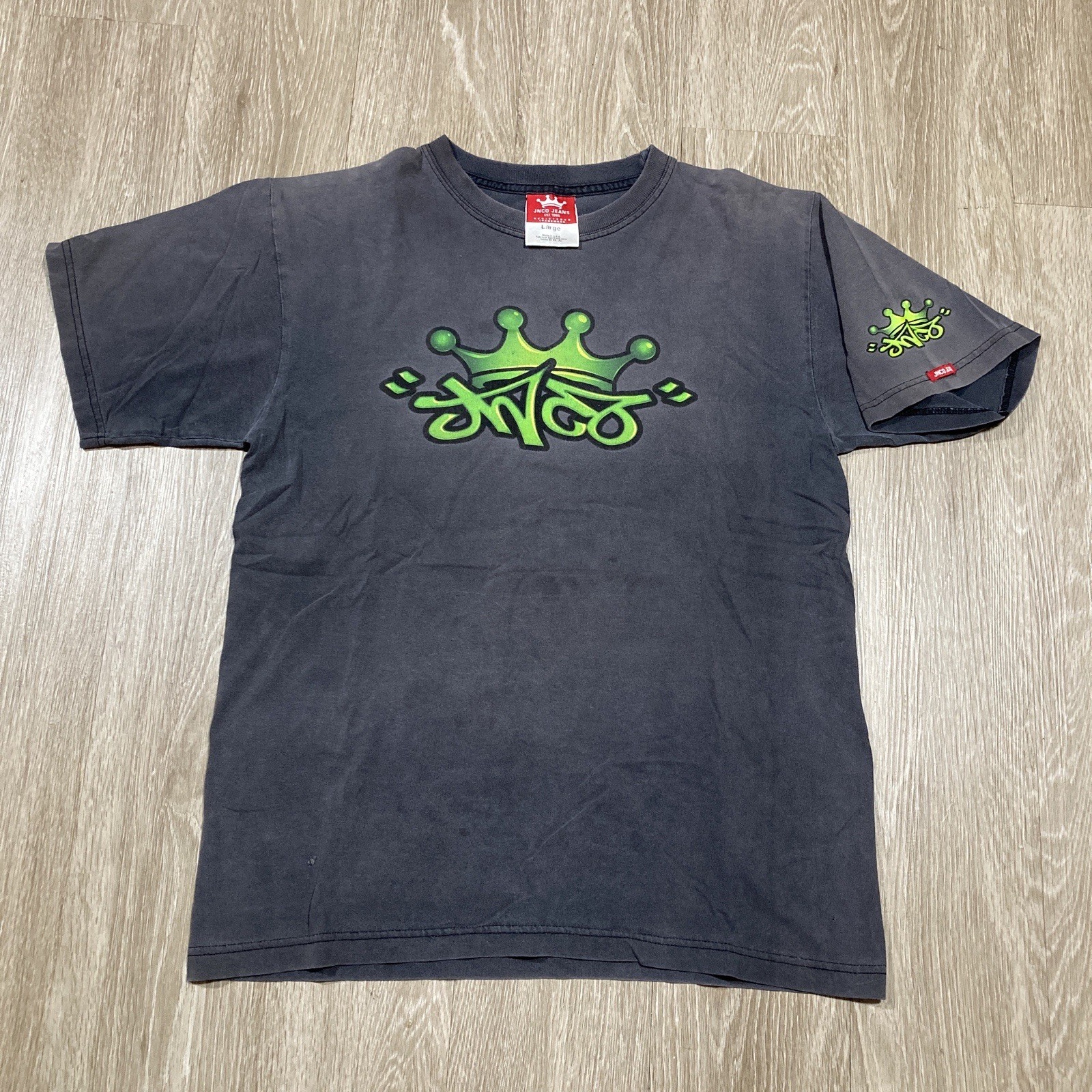 JNCO Shirt L 90s 00s Y2k Dragon Grunge Crown Logo Skater Skating Skate Tee