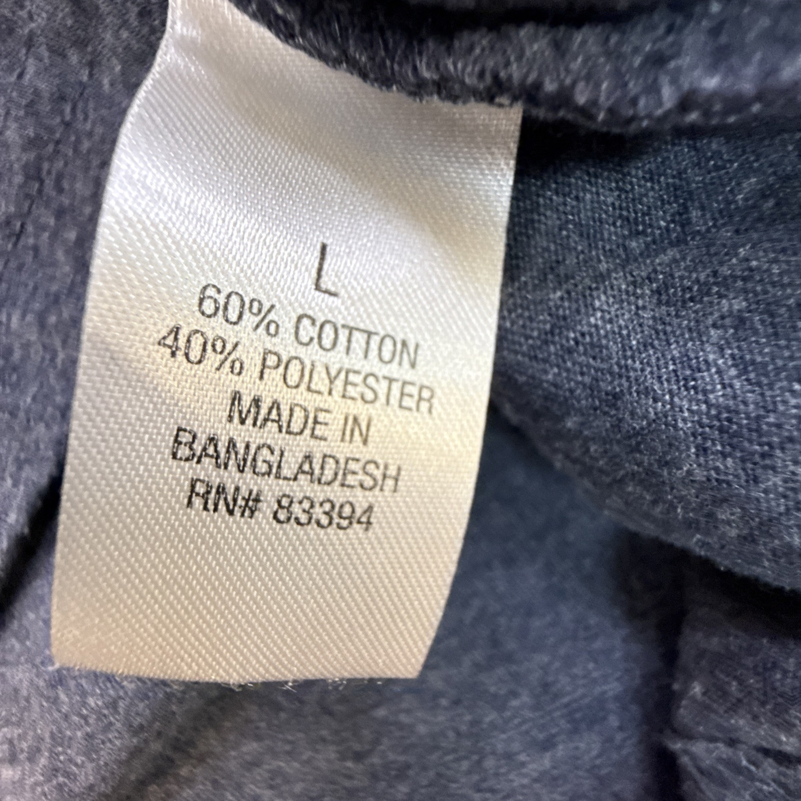 Blue Mountain Men’s Long Sleeve T Shirt Cotton Blend Easy Care Blue Size Large gallery
