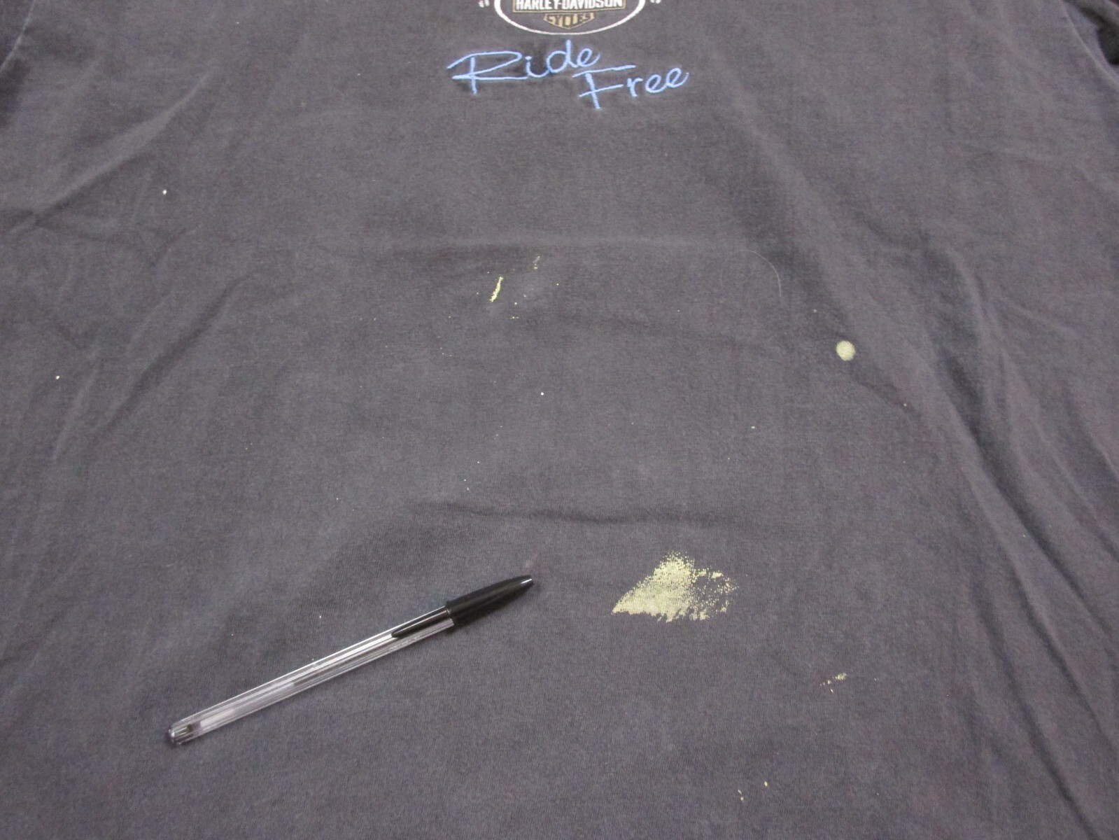 Vintage 1990s Harley Davidson Motorcycles Ride Free Embroidered Ohio T Shirt (L) gallery