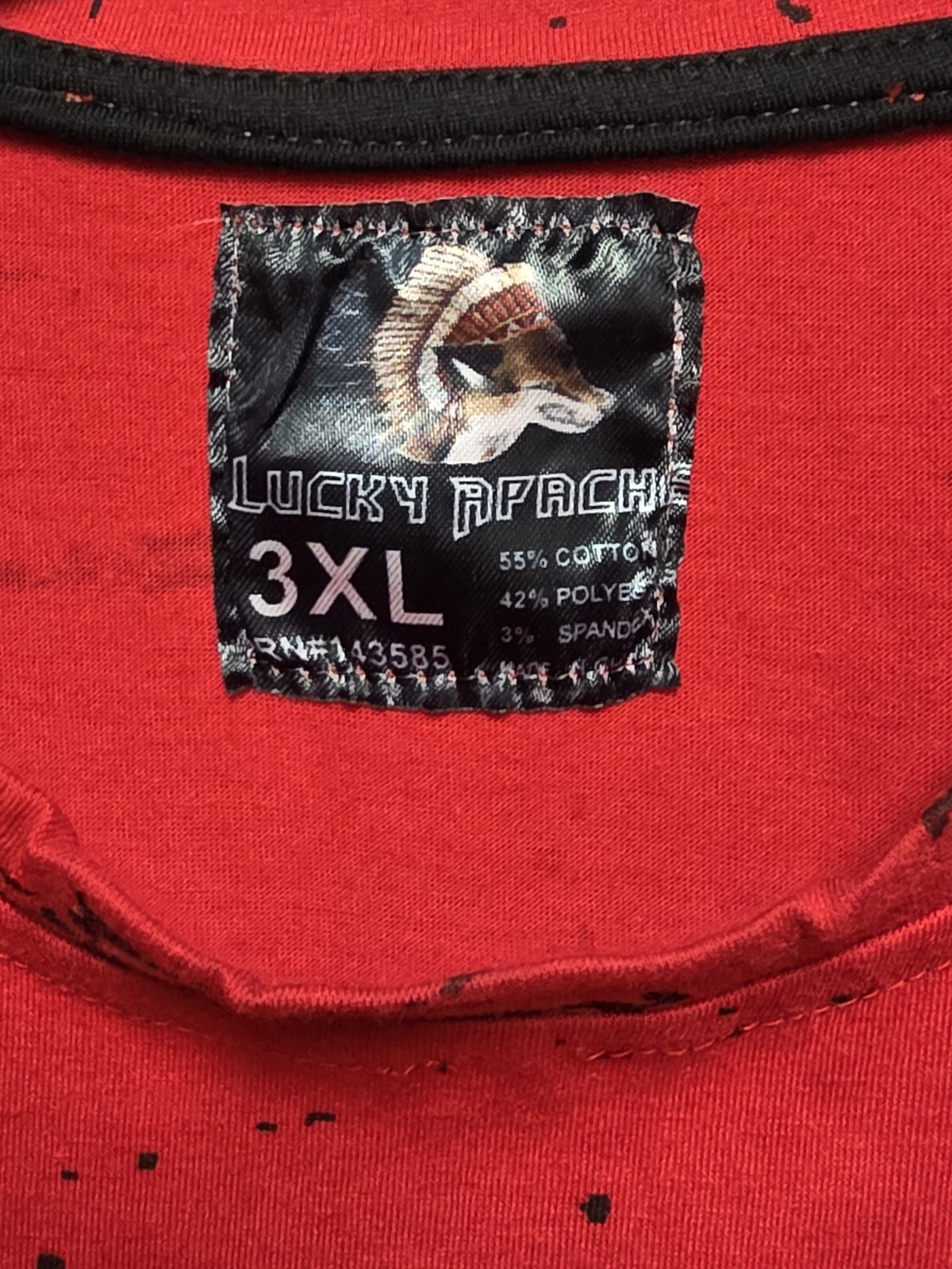 Lucky Apache T -Shirt Rhinestone Beaded Teddy Bear Sz 3XL Streetwear NWOT gallery