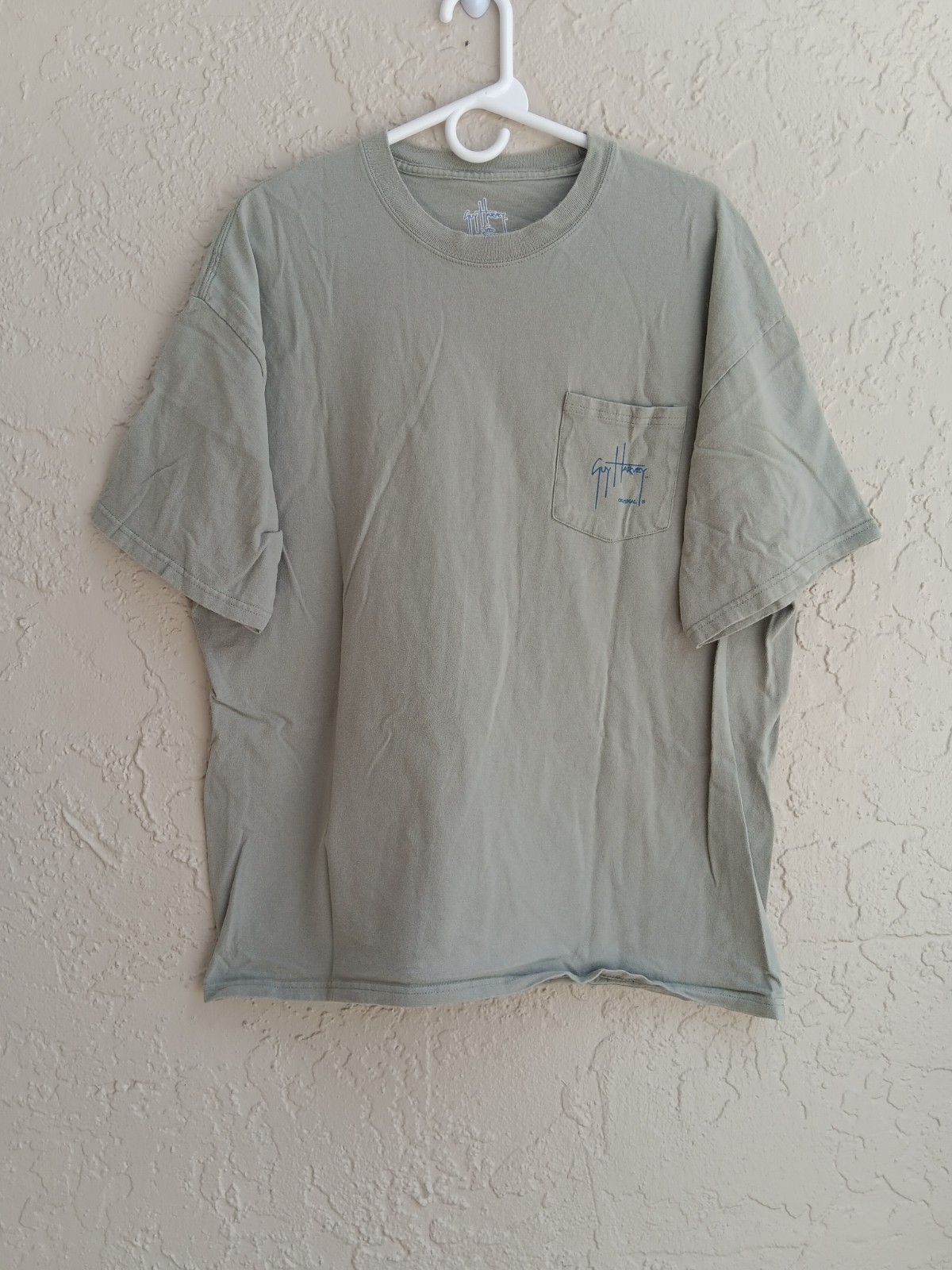 Vtg Guy Harvey By AFTCO Bluewater T Shirt Mens Size XL 2005 Graphic Logo Pocket gallery