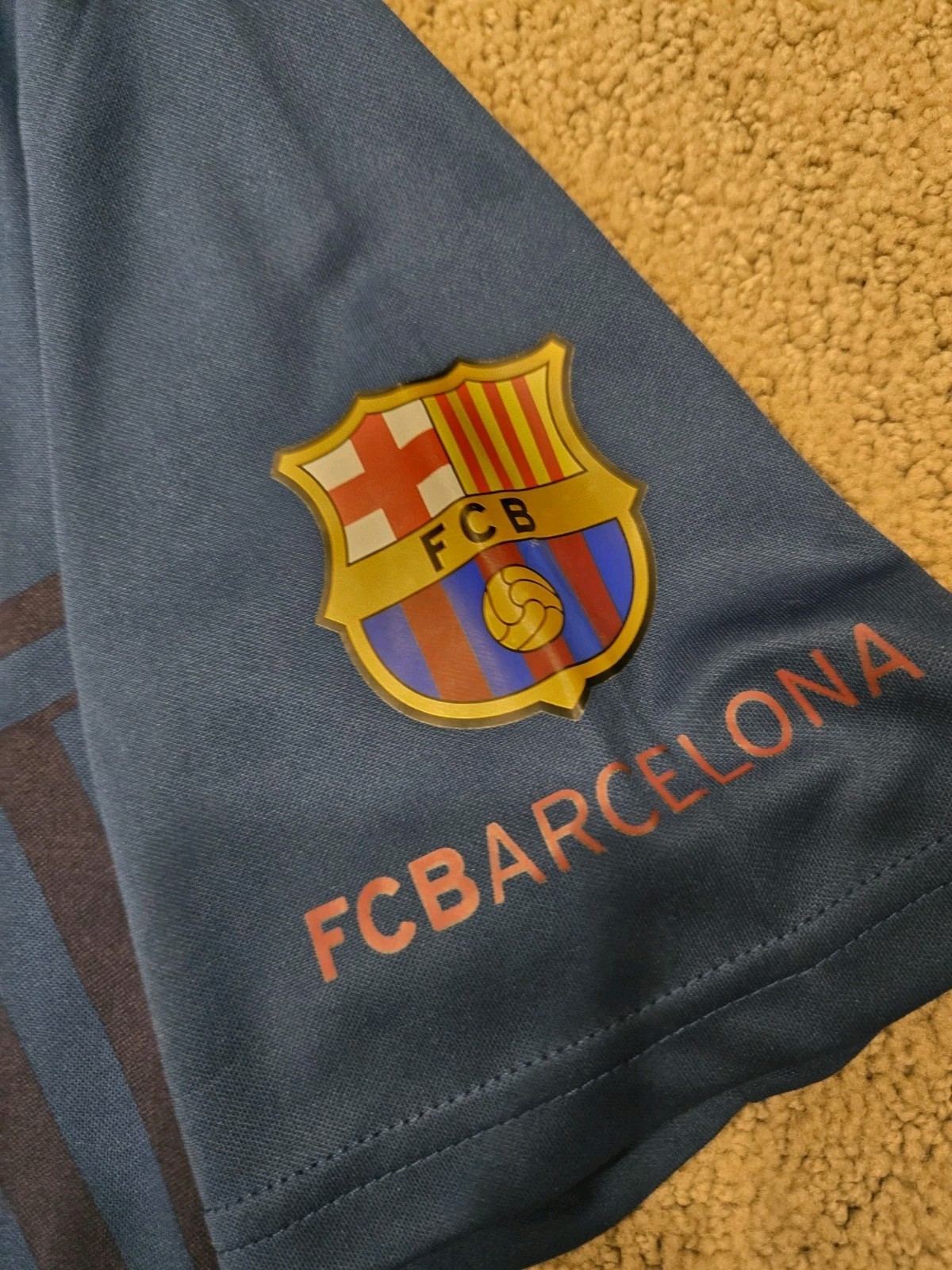 Fantastic Soccer FCB BARCELONA Size M Blue Jersey Futebol Club Barcelona gallery