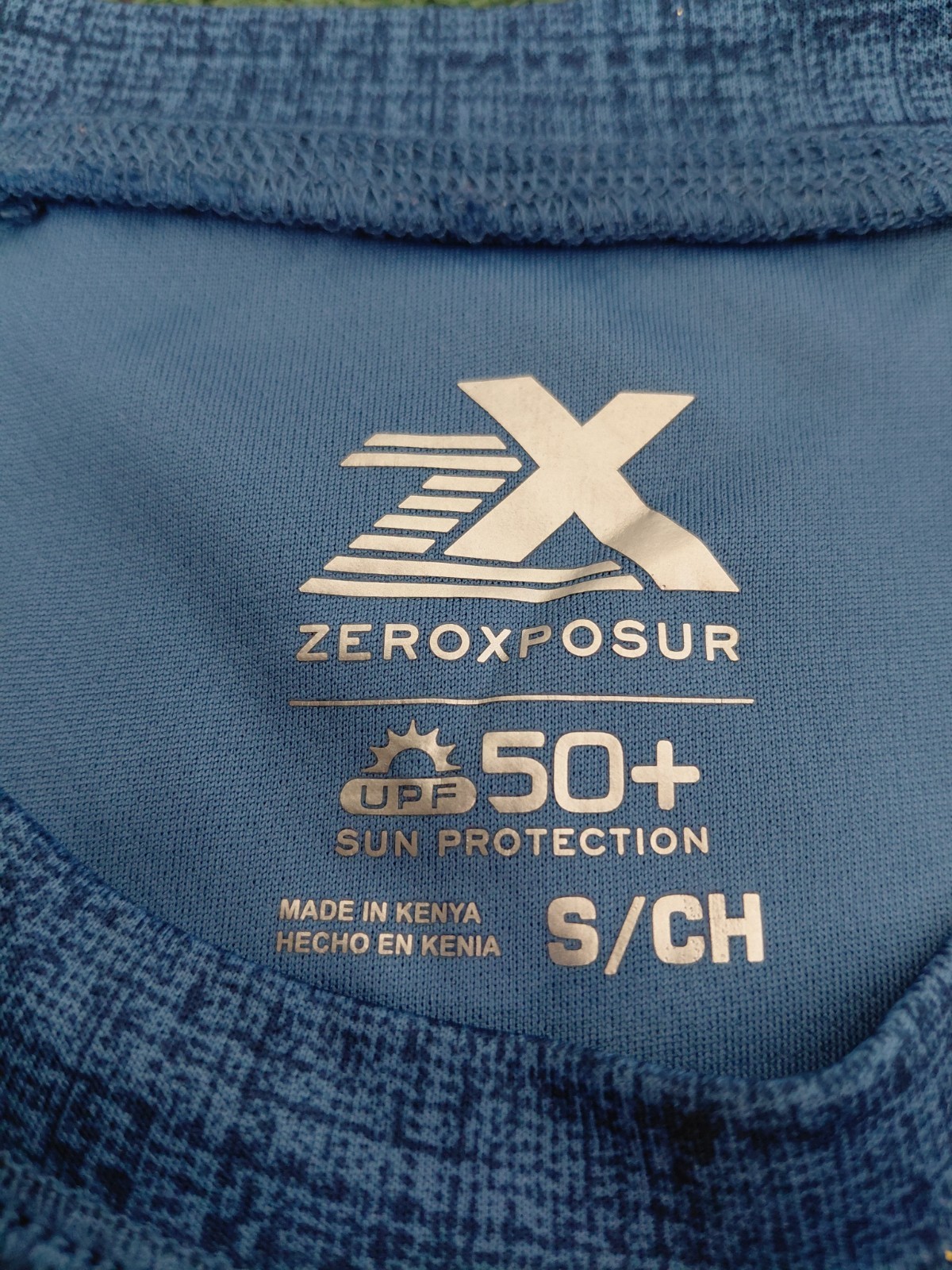 ZeroXposur Sun Protection Stretch Quick Dry Blue T Shirt Sz Small gallery