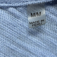 ATM Anthony Thomas Melillo Destroyed Henley Shirt Men’s Medium Amalfi Blue $145
