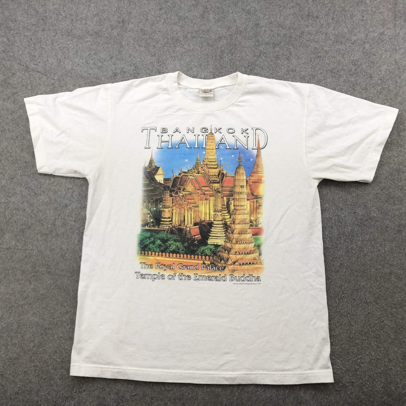 Bangkok Thailand Shirt Mens Large White Royal Grand Palace Temple Graphic Tee gallery