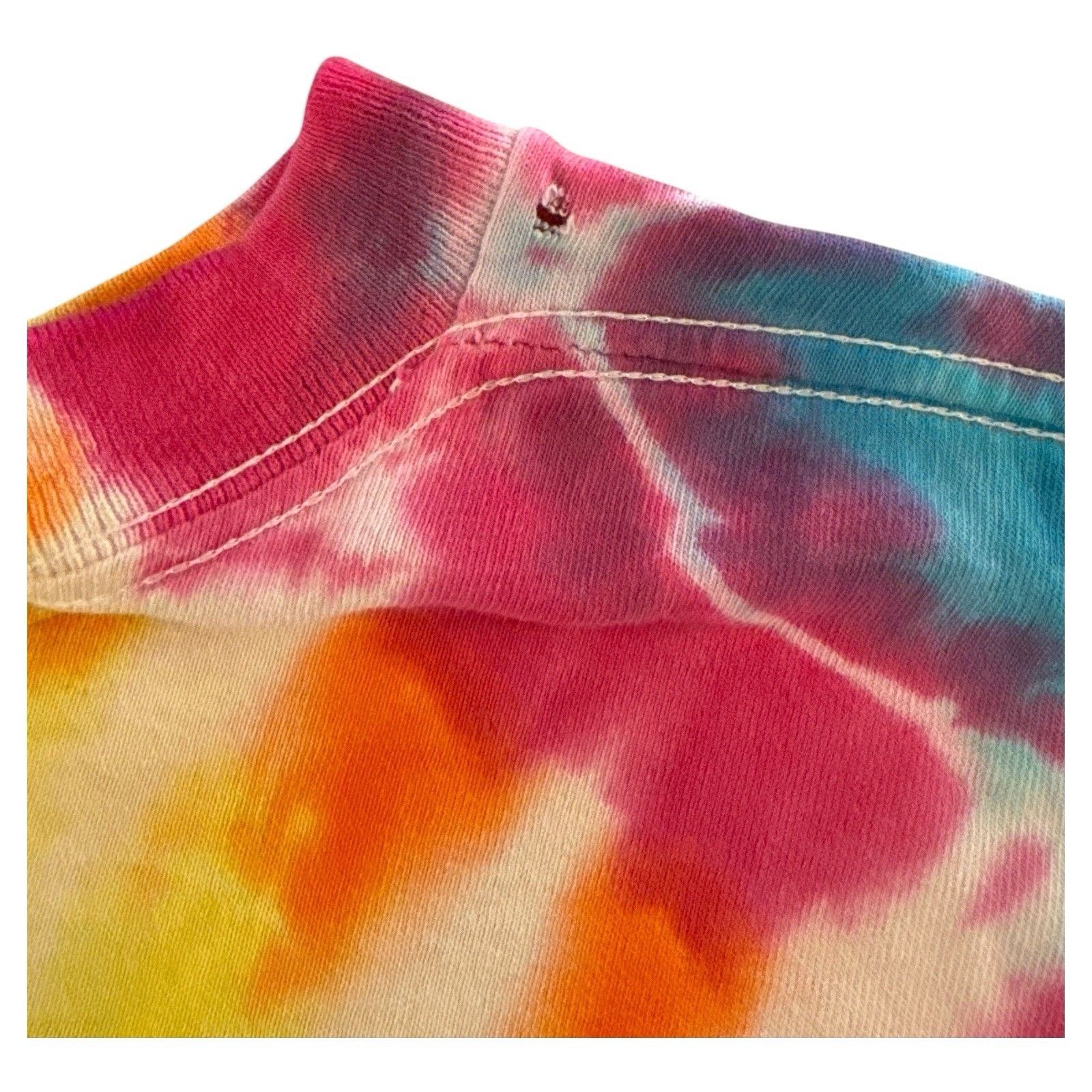 Vintage Alice In Wonderland 1986 Tie Dye T-shirt Single Stitch Peace Sz Large gallery