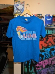 Vintage 80s Blue LA 1984 Us Olympics Shirt Size Medium Made In USA