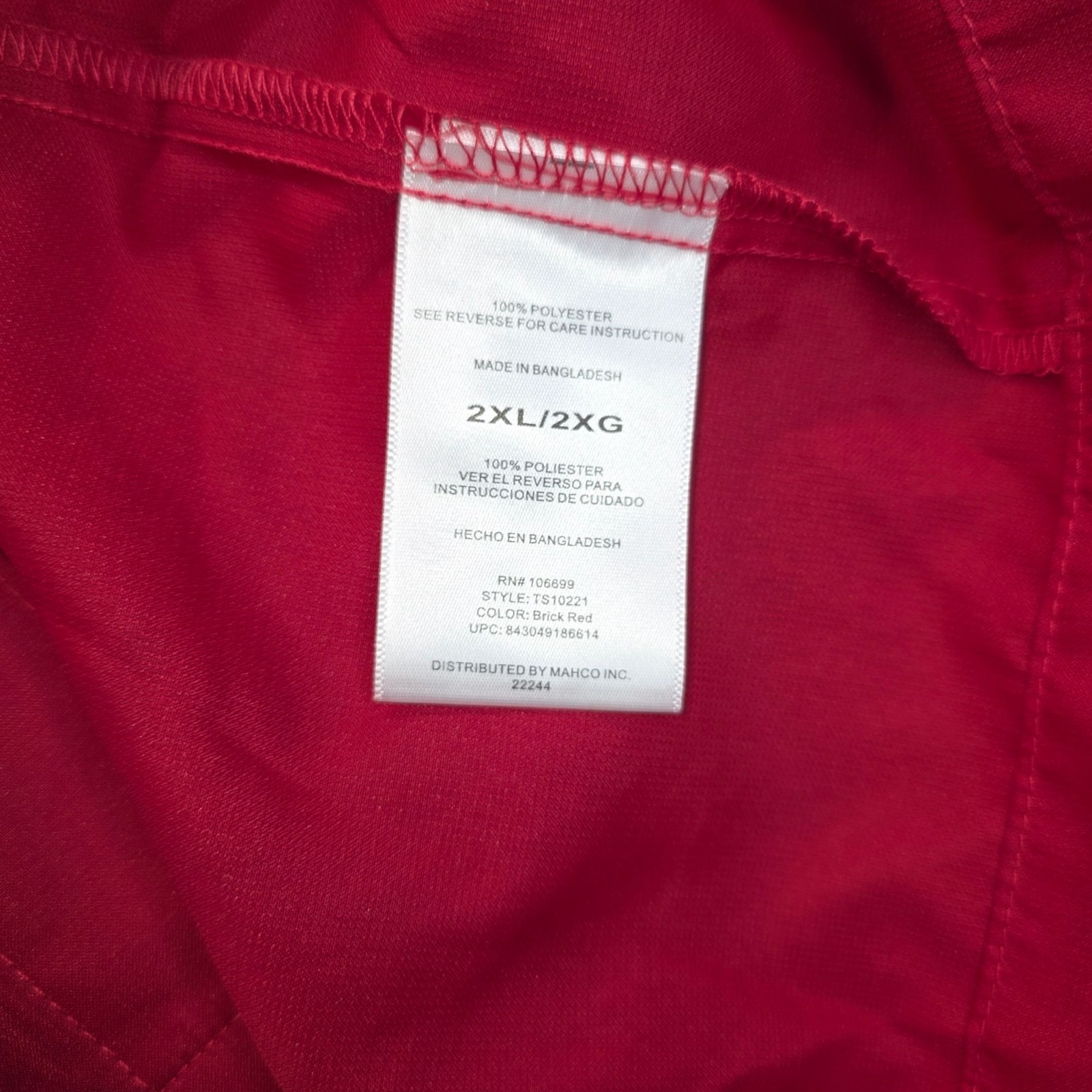 Habit Mens Fishing Shirt 2XL Red Short Sleeve Outdoor Campcore UPF 40+ Hike Gorp gallery
