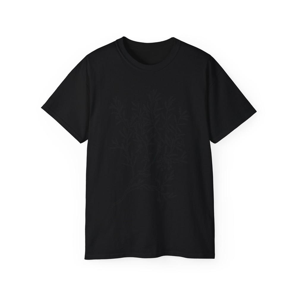 Branches Leaves Plant Tree Stems Olive | Custom Graphic T-Shirt