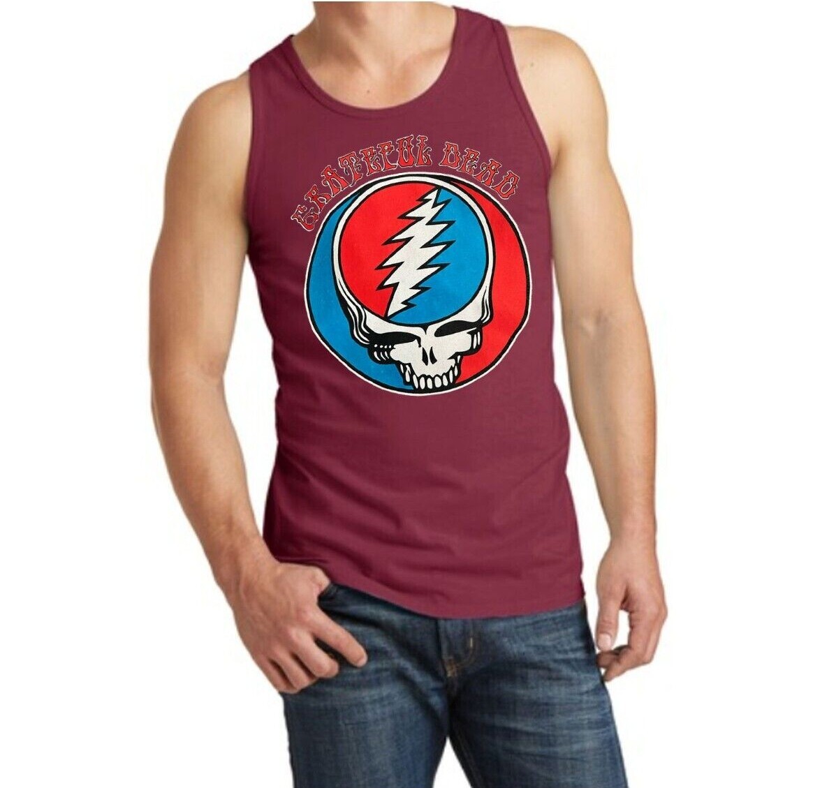 Grateful Dead Rock Band Men's Tank Tops (Multiple Variations) gallery