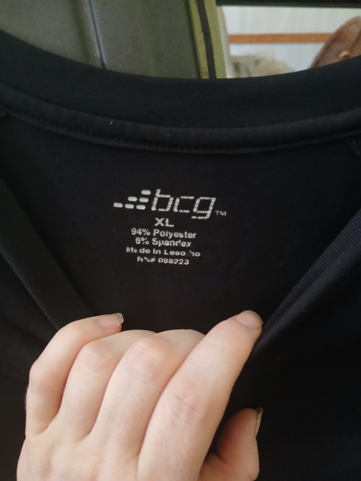 Mens Bcg Long Sleeve T-Shirt Black Size XL Great Condition