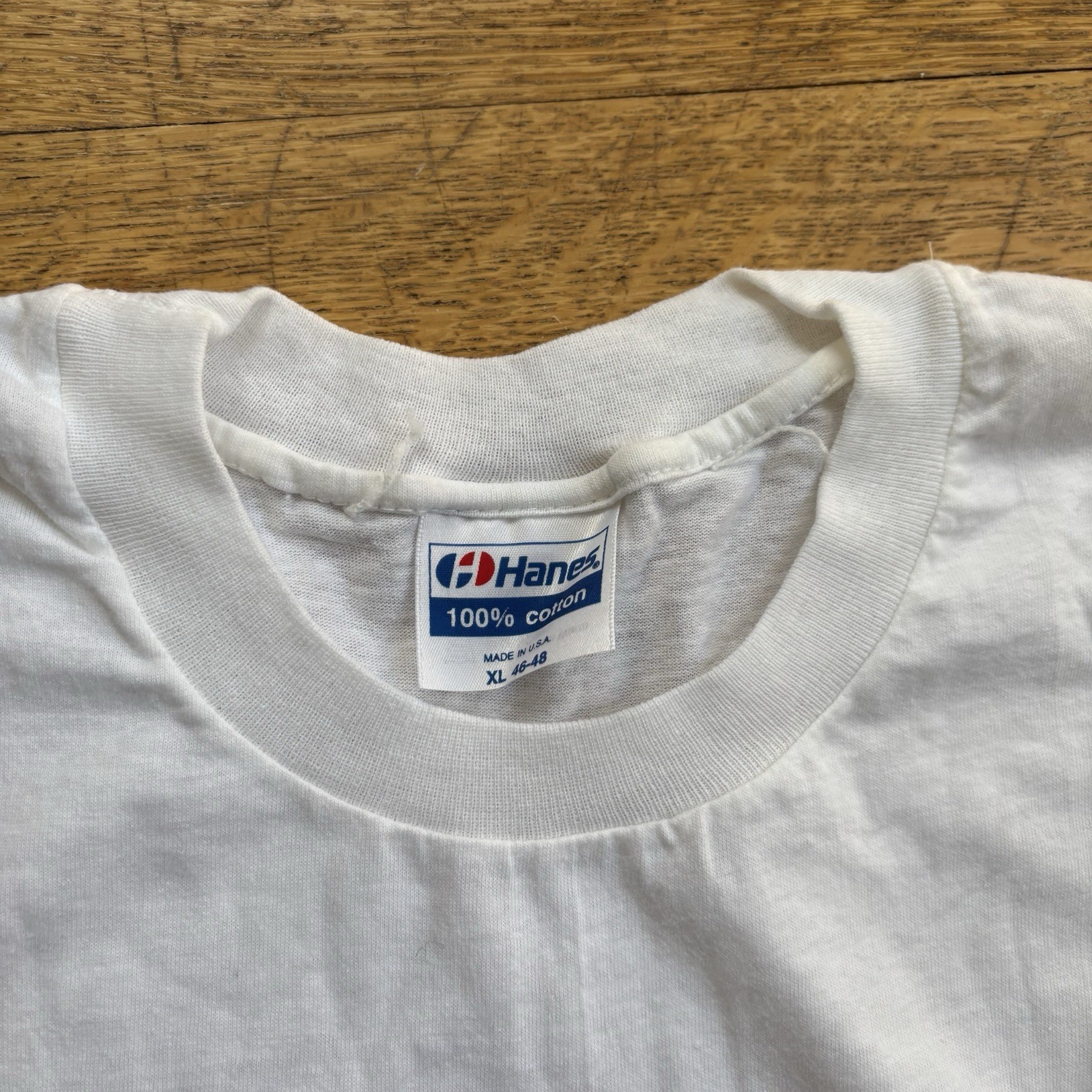 Vintage 80s Maine Fisherman Shirt Funny Yacht Club Sz XL White Deadstock gallery
