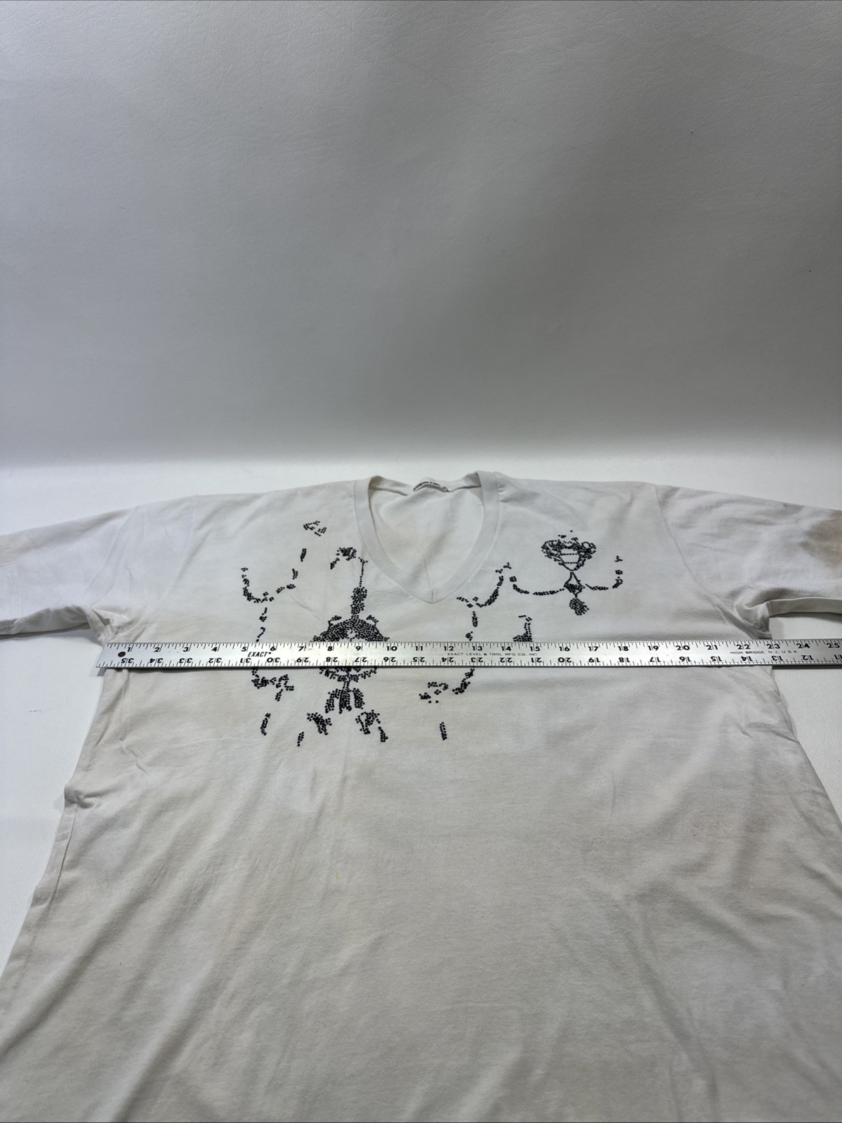 Simeon Farrar Distressed T Shirt Embroidered Graphic Mens Sz XL Abstract gallery
