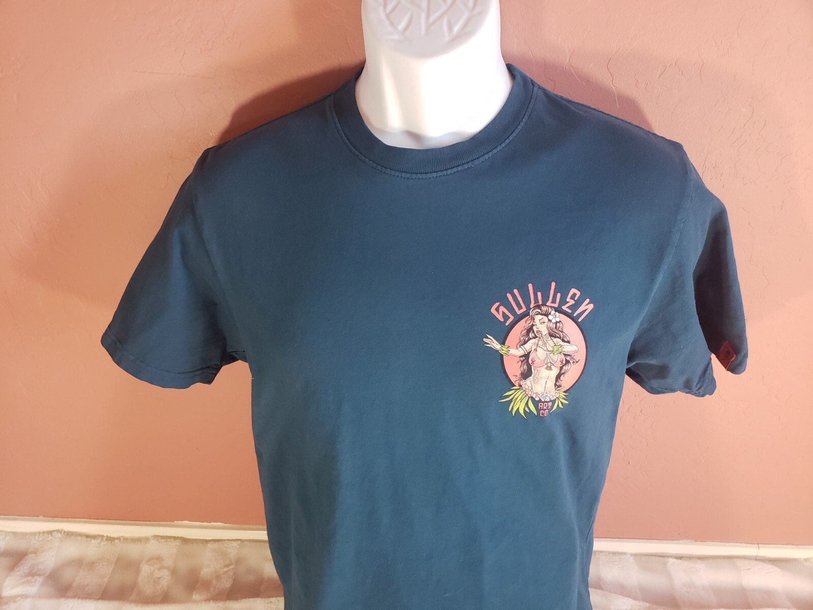 SULLEN Art Collective MERMAID STARGAZER Choloha Surf TEAL BLUE Mens S T-SHIRT gallery