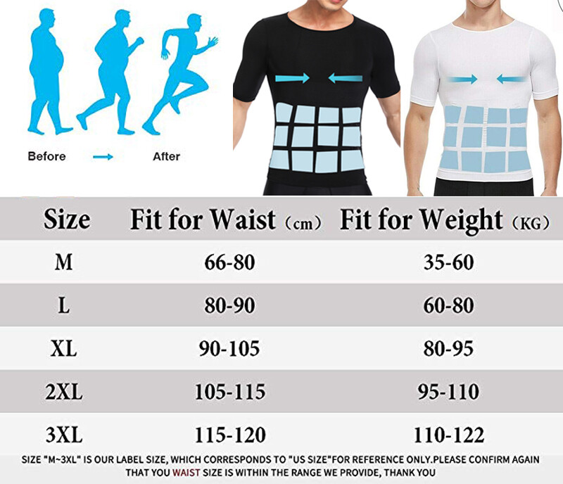 Men Slimming Body Shaper Posture Corrector Vest Tummy Compression T-Shirt Tops gallery