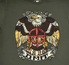 Omit Mens Stone Eagle American Freedom Patriotic Streetwear Shirt New Large