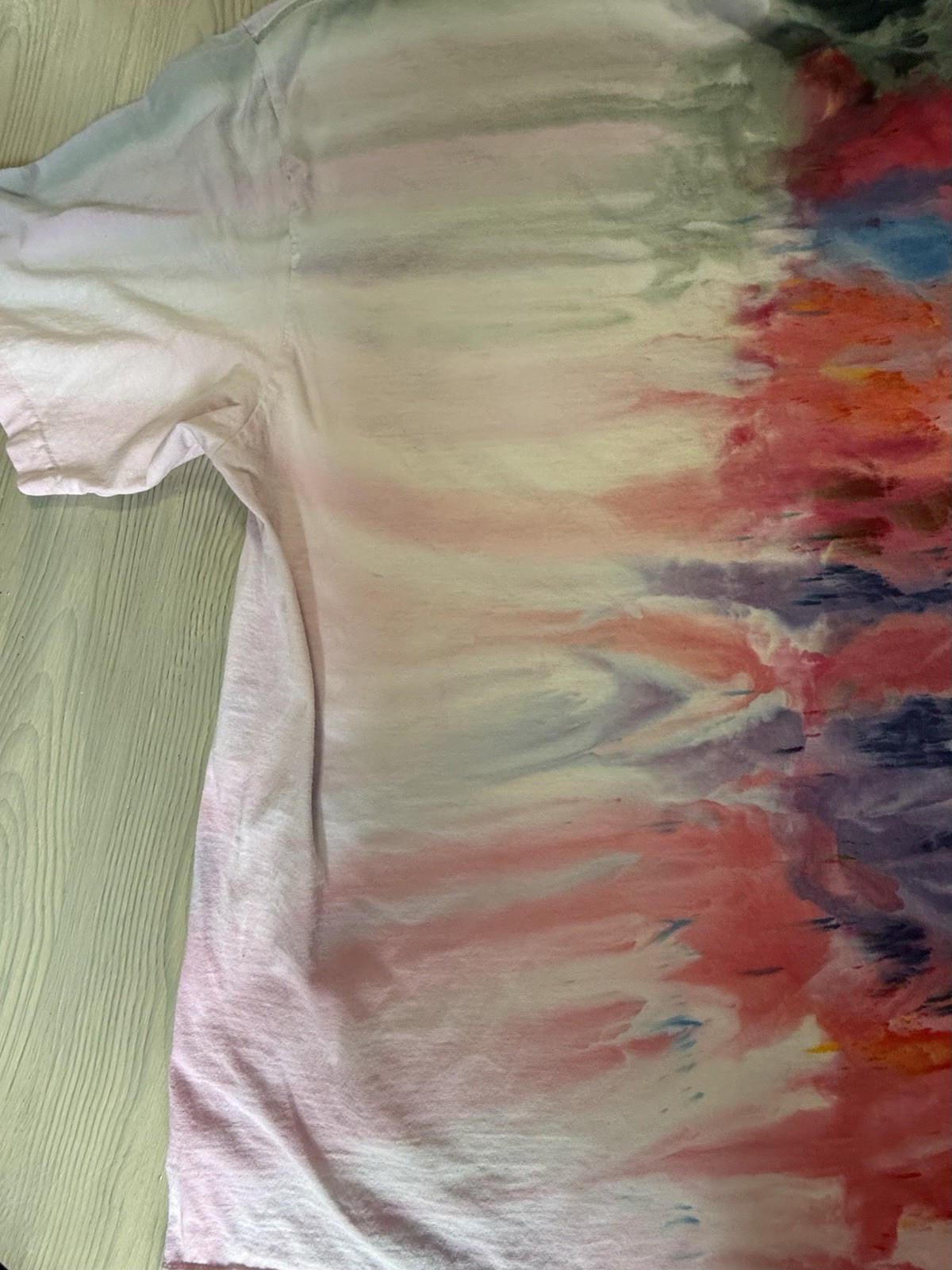 Men’s Custom Gravity Ice Dye Gildan Hammer 2XL Tie Dye Subtle Red White & Blue gallery
