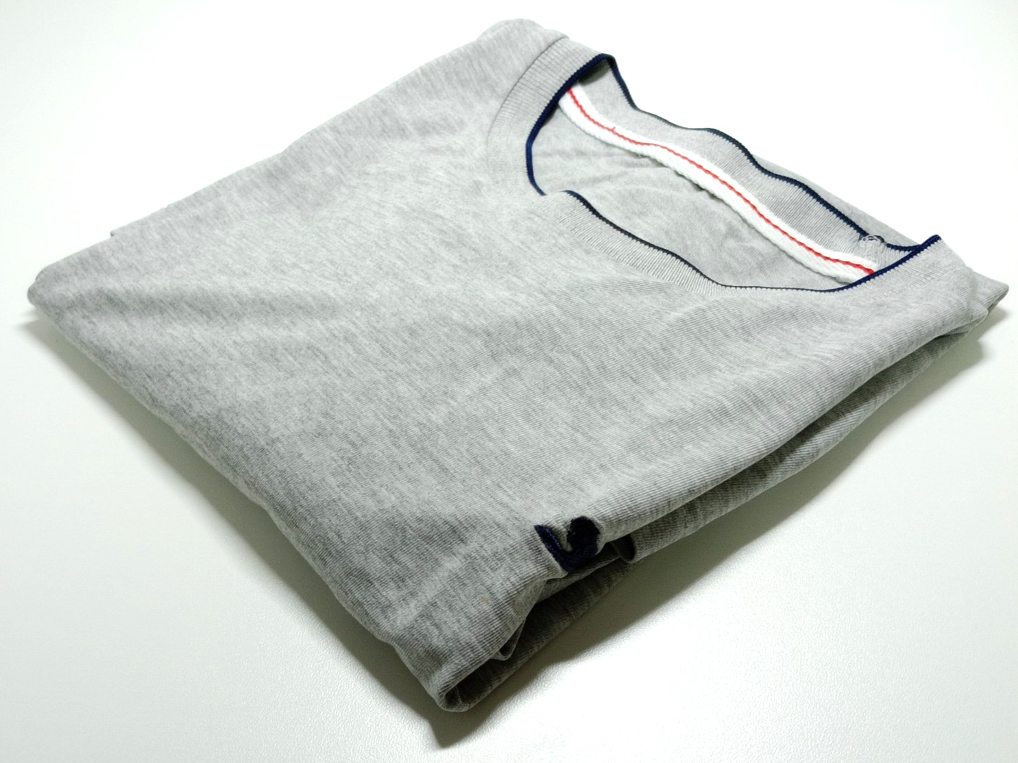 Slazenger T-Shirt Men's UK Size L Grey Short Sleeve Crew Neck Contrasting Trim gallery