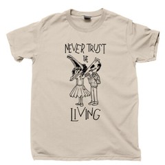 Beetlejuice T Shirt Costume Michael Keaton Winona Ryder Movie DVD Blu Ray Tee