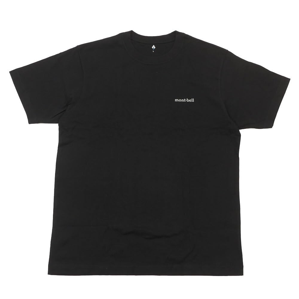 Mont-bell Pear Skin Cotton Tee T-shirt 2104792 BK Black L Size