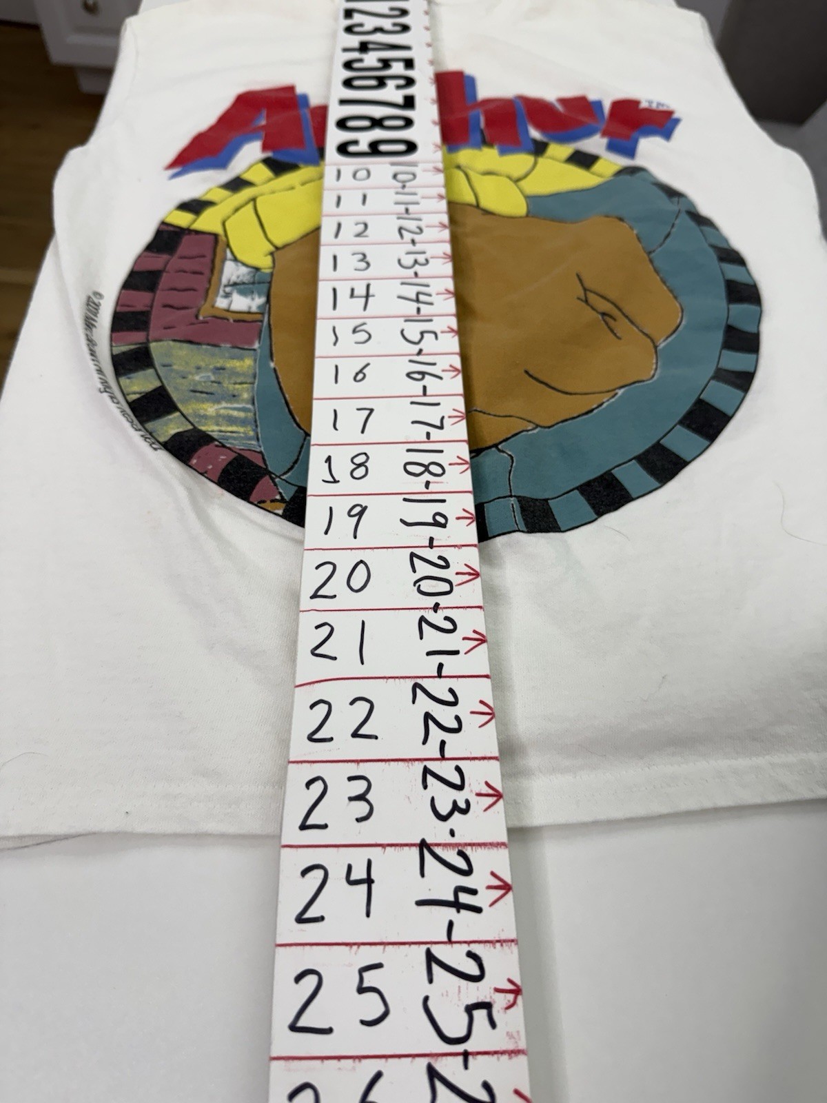 Vintage 2001 Arthur Cartoon Shirt. youth/childen size S. animated TV show gallery