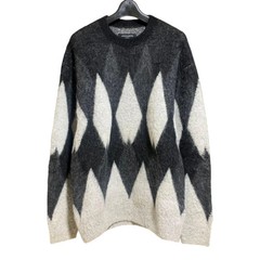 SIGURD WOOL BLEND CREW JUMPER Argyle Knit