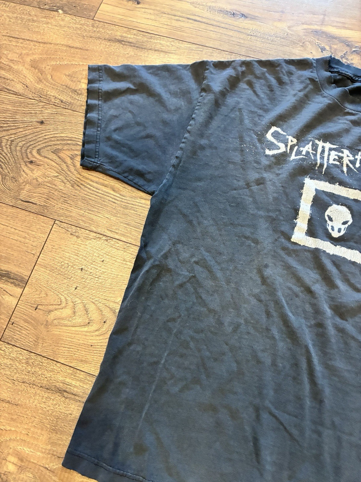 Vintage Namco Splatterhouse Game Promo Shirt Men XL Black Horror Short Sleeve gallery