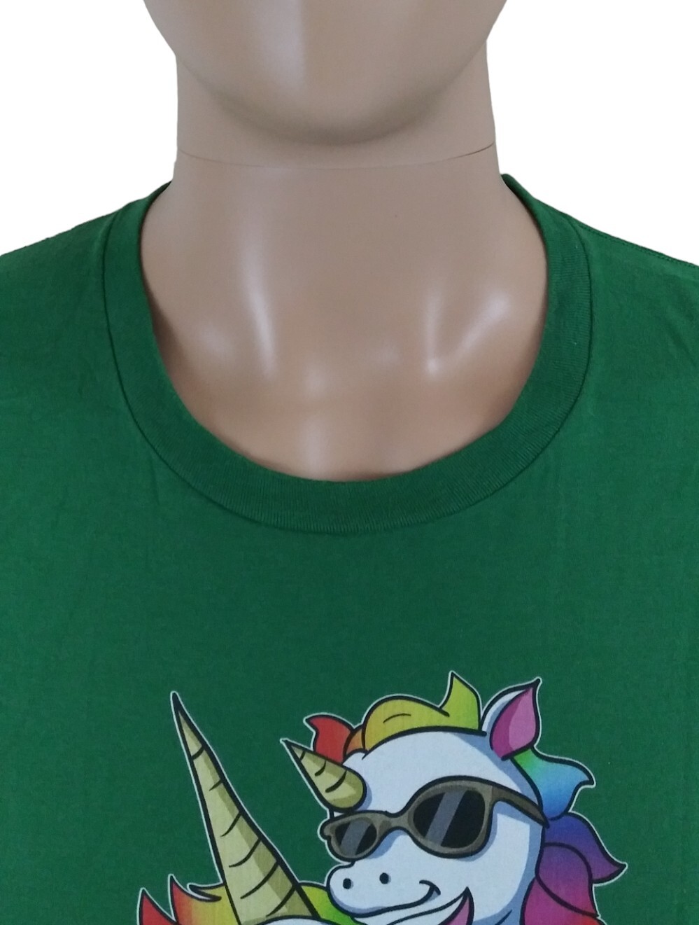 Port And Company Dadacorn Muscle Unicorn Green Cotton T Shirt Size 3XL gallery