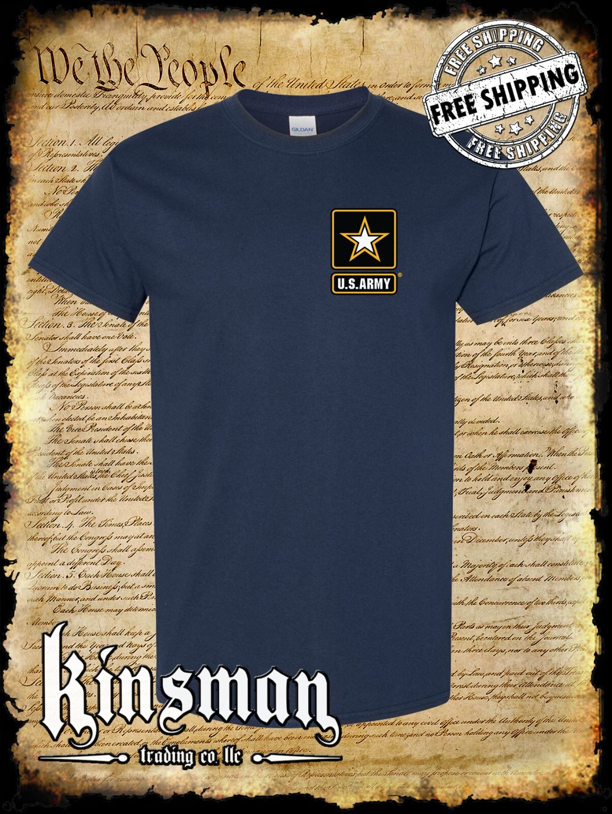 US Army Logo Crest T-Shirt / United States of America Military Official Licensed gallery