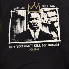 Rufnek MLK Graphic Tee Black Crown Print Mens Small