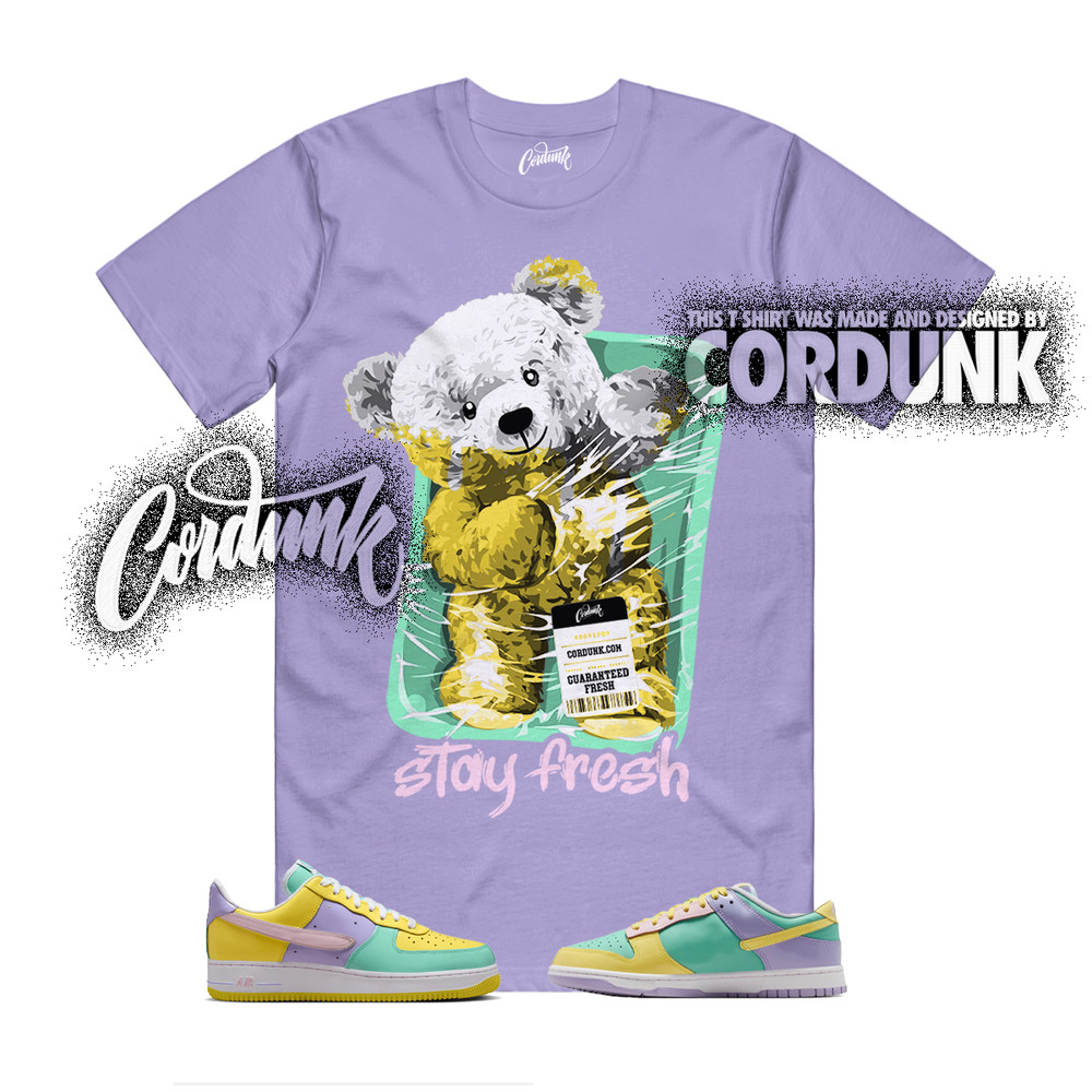 Dunk Easter Air Force 1 Emerald Yellow Hydrangeas Pink Foam Shirt Match STAY