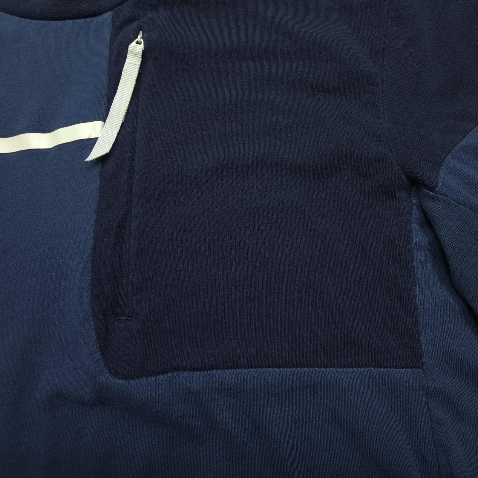 Adidas Mens Shirt Medium Blue Built For Purpose Colorblock Zip Pocket Sports Tee gallery