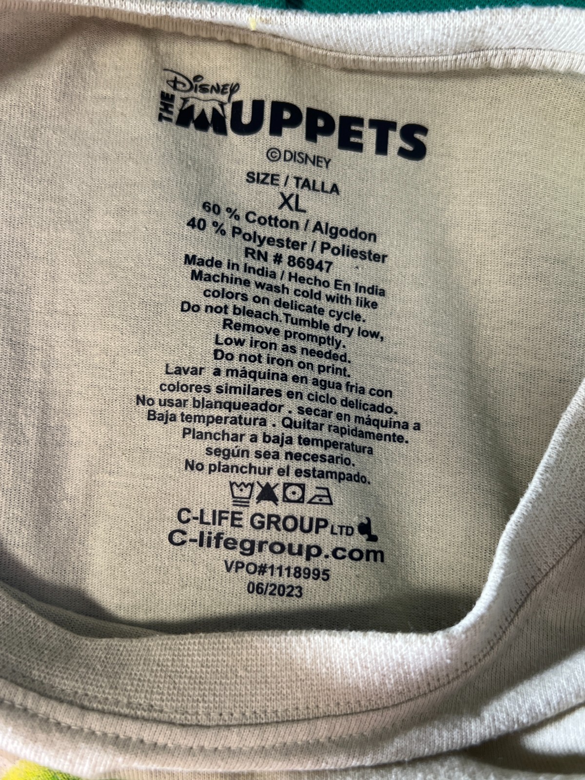Muppets Kermit the Frog - Country Roots Graphic Tshirt SZ XL DEADSTOCK & RARE gallery