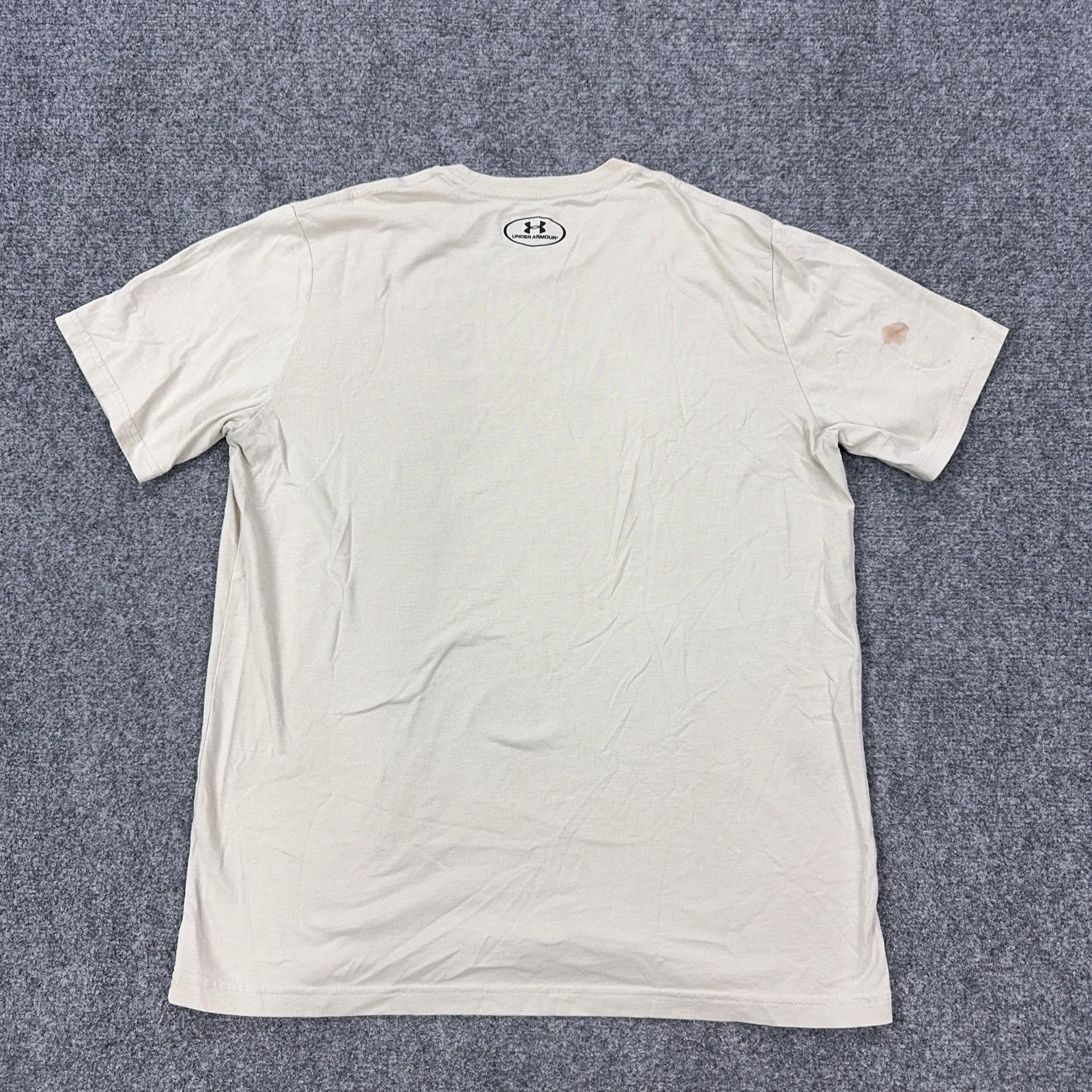 Under Armour Shirt Mens Large White Big Logo HeatGear Tee Tagless Athletic gallery