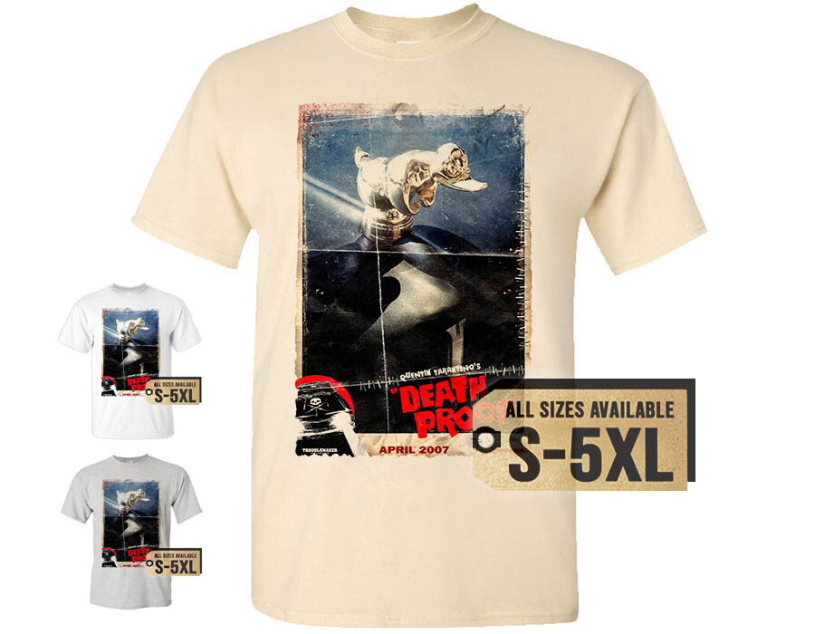 Grindhouse Death Proof V13 T SHIRT Movie Poster White Natural Vintage size S-5XL