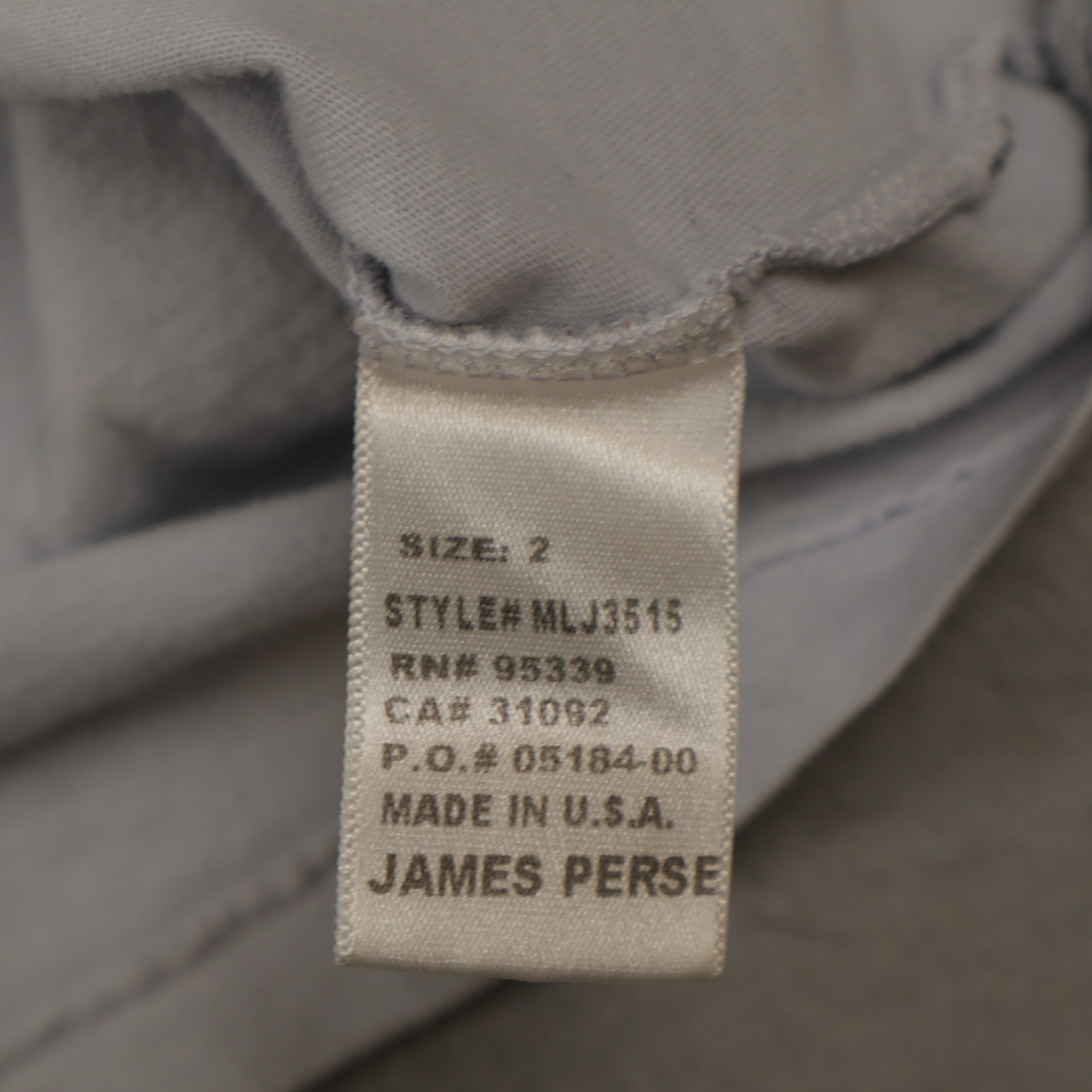 James Perse Standard T-Shirt Mens Size 2 Cotton Long Sleeve Tee Made USA gallery