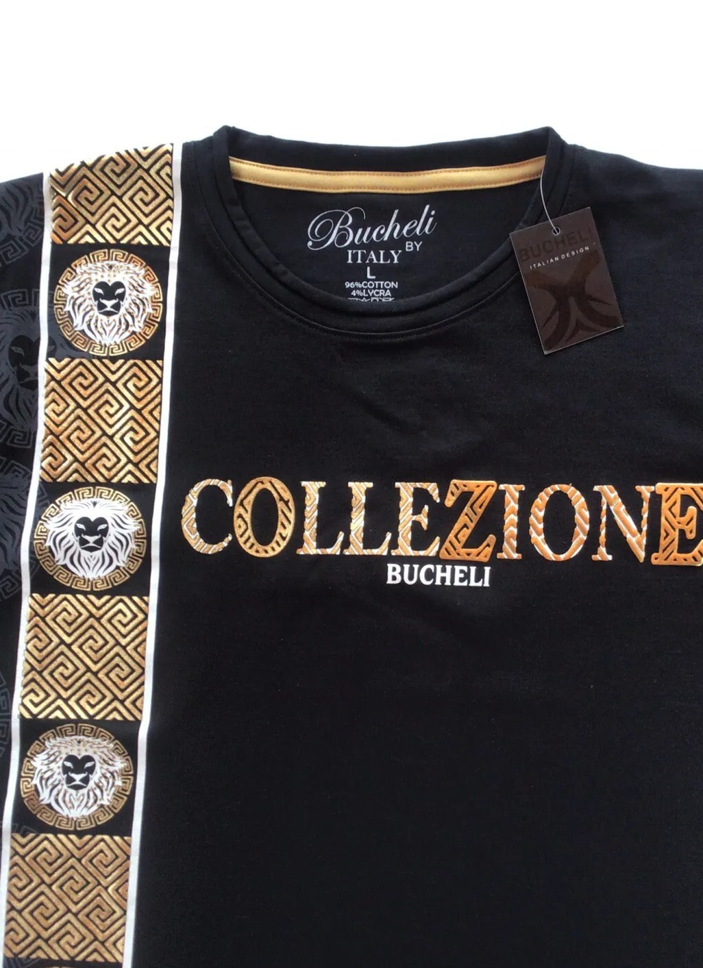 Men's Bucheli Cotton T Shirt,Italian Style,Slim Fit,Stretch M L.…A12.A gallery